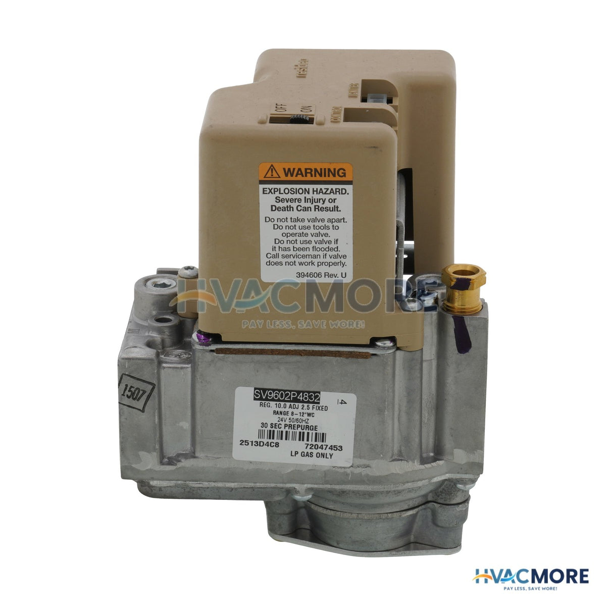 Resideo Intermittent Hot Surface Pilot Ignition SmartValve Control - Step Opening SV9602P4832