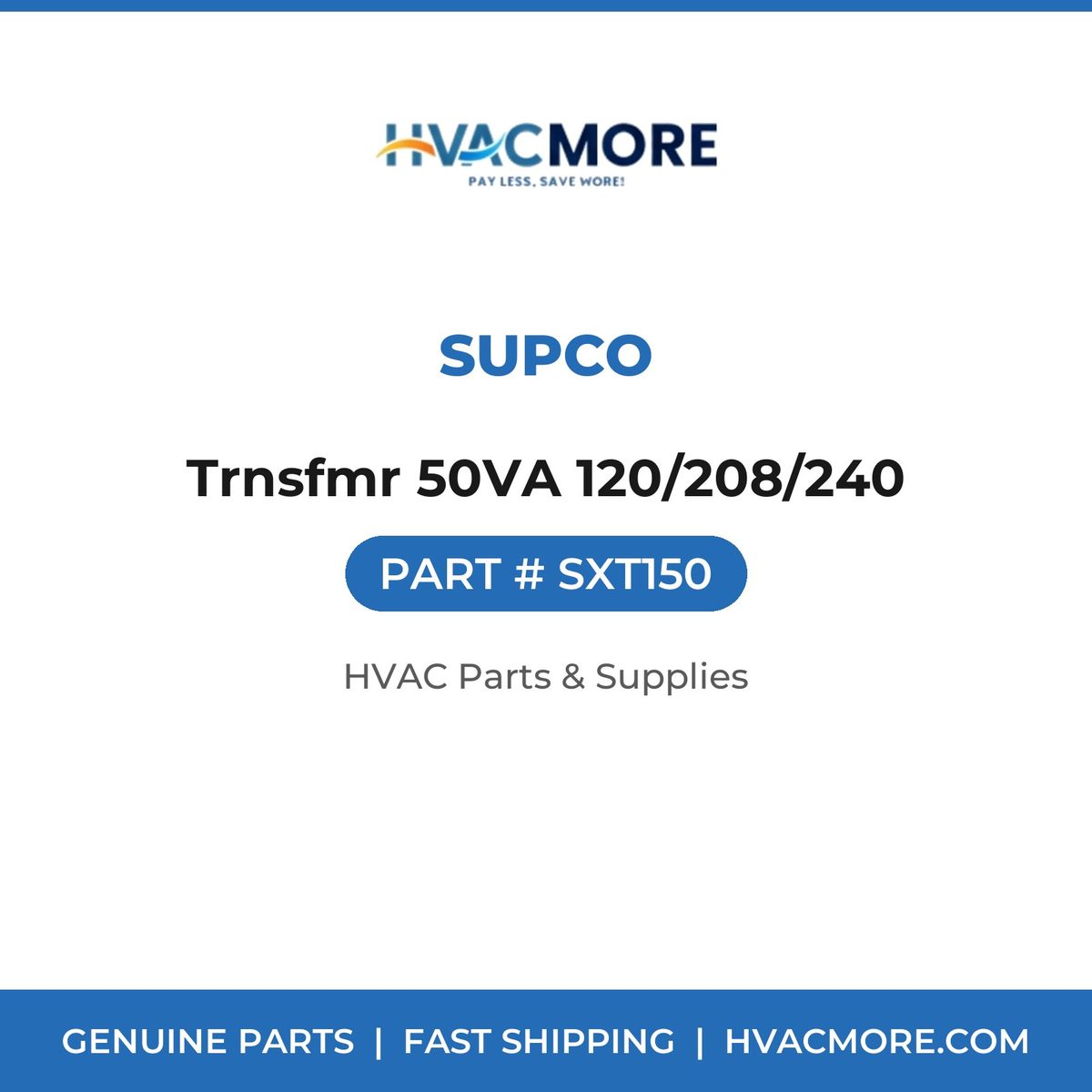 Supco Trnsfmr 50VA 120/208/240 SXT150