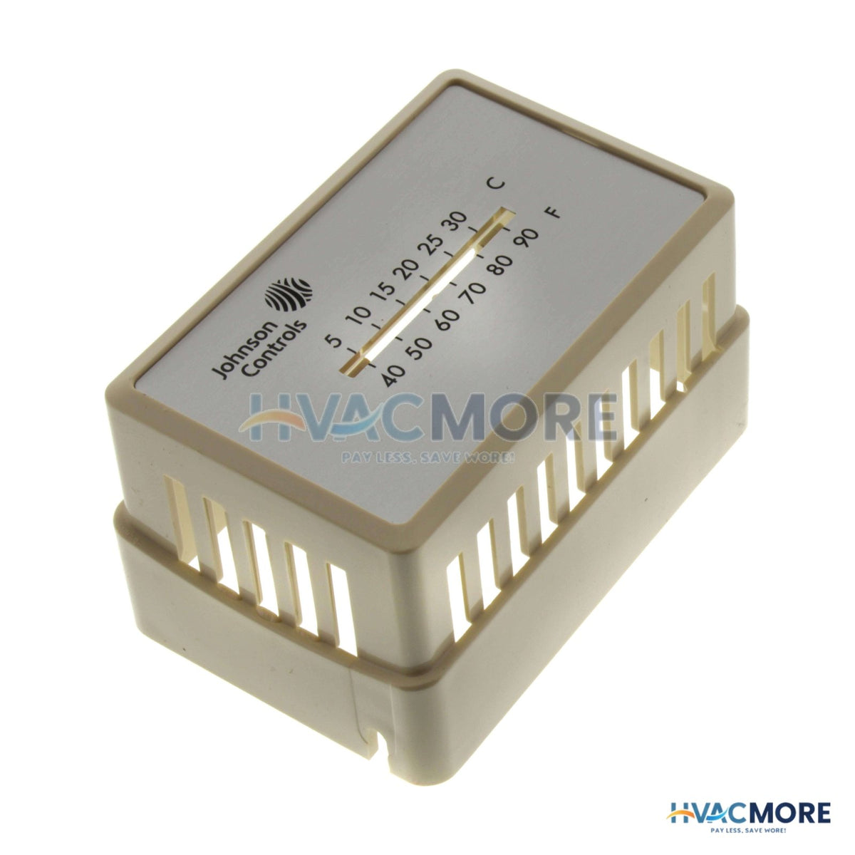 Johnson Controls Beige Thermostat Cover with Window (Horizontal Mount) T-4000-2140