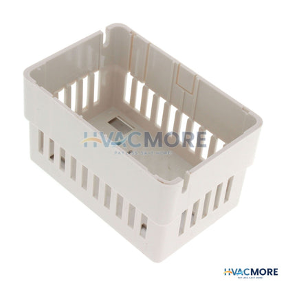 Johnson Controls White Thermostat Cover Plate Assembly, without Window (Horizontal Mount) T-4000-3139