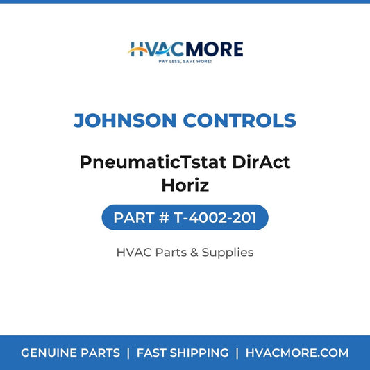 Johnson Controls PneumaticTstat DirAct Horiz T-4002-201