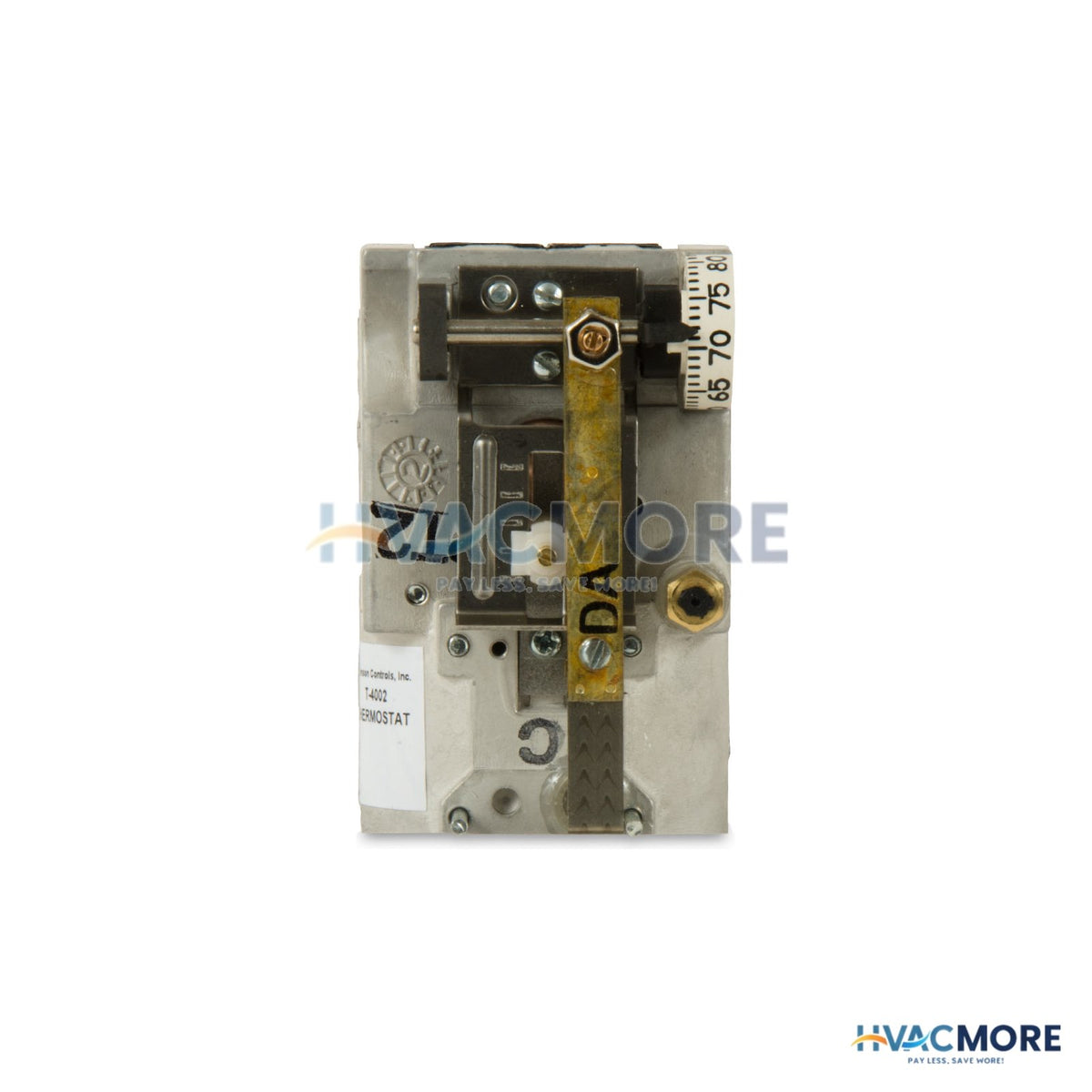 Johnson Controls Direct Acting Pneumatic Vertical Mount Thermostat T-4002-203