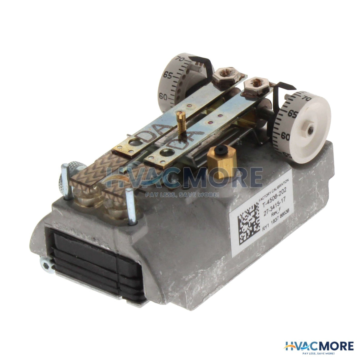 Johnson Controls Direct Acting Dual Temp Pneumatic Thermostat W/ Indexing Switch T-4506-202