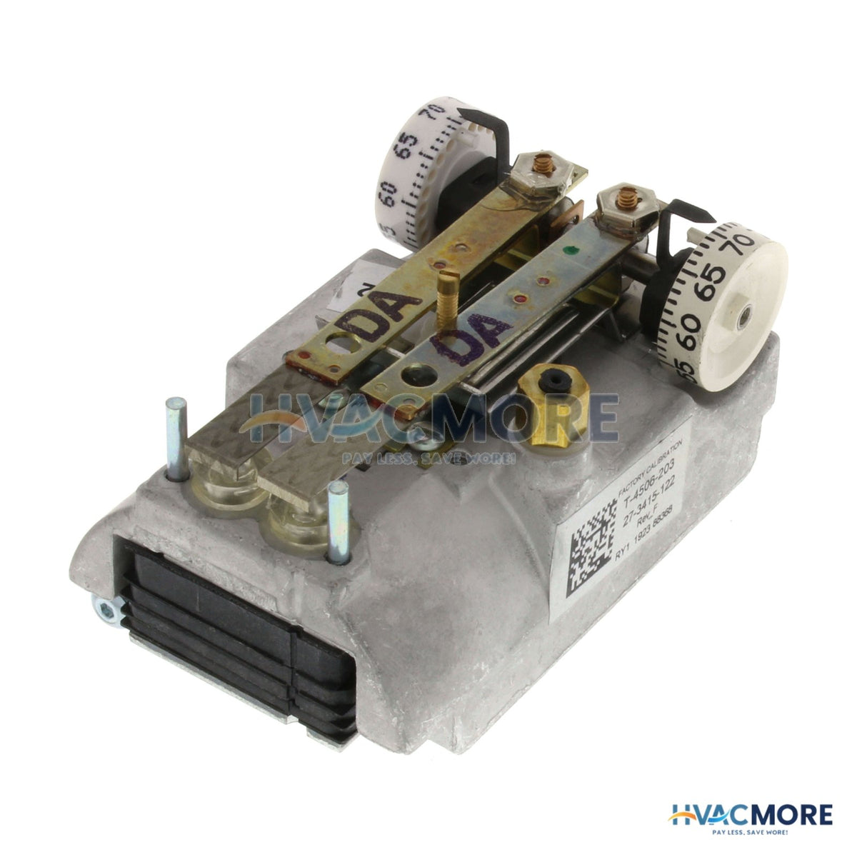 Johnson Controls Direct Acting Dual Temp Pneumatic Thermostat W/o Indexing Switch T-4506-203