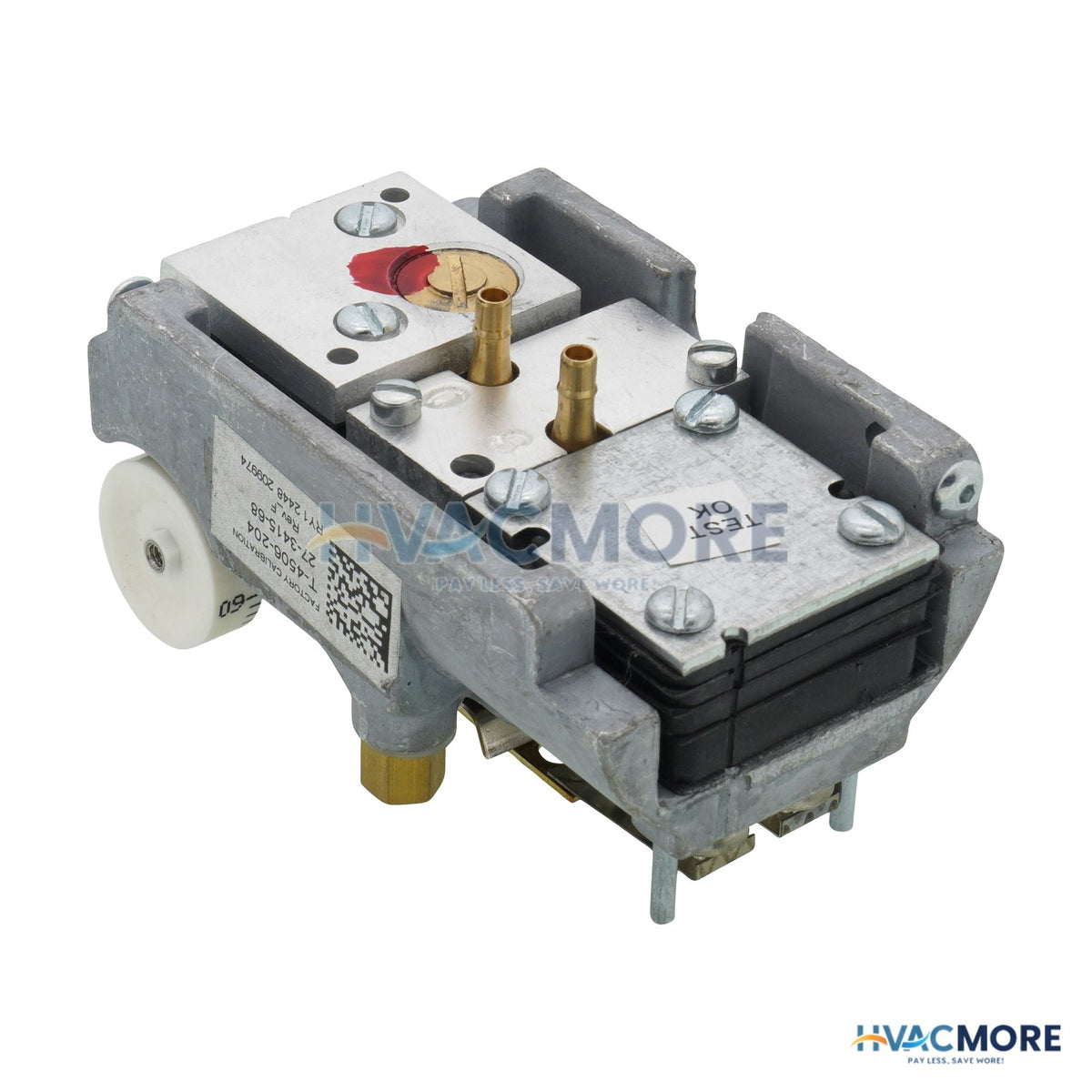 Johnson Controls Direct Acting Dual Temp Pneumatic Thermostat W/o Indexing Switch T-4506-204