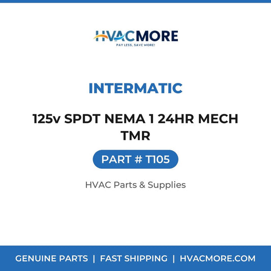 Intermatic 125v SPDT NEMA 1 24HR MECH TMR T105