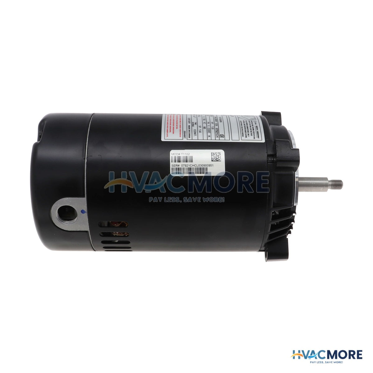 Century 1 HP 115/230V Jet Pump Motor, 1 PH, 3450 RPM, 56J Frame, ODP T1102
