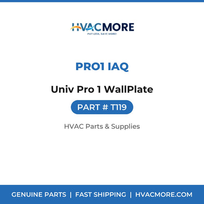 Pro1 IAQ Univ Pro 1 WallPlate T119
