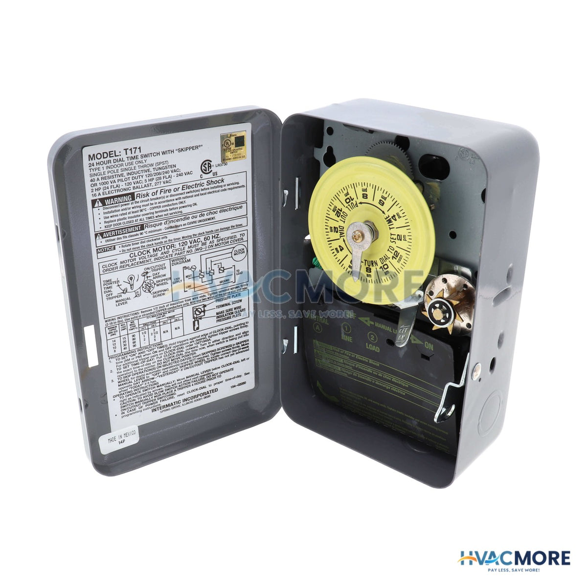 Intermatic The Skipper - Mechanical Time Switch, 40A, SPST (125V) T171