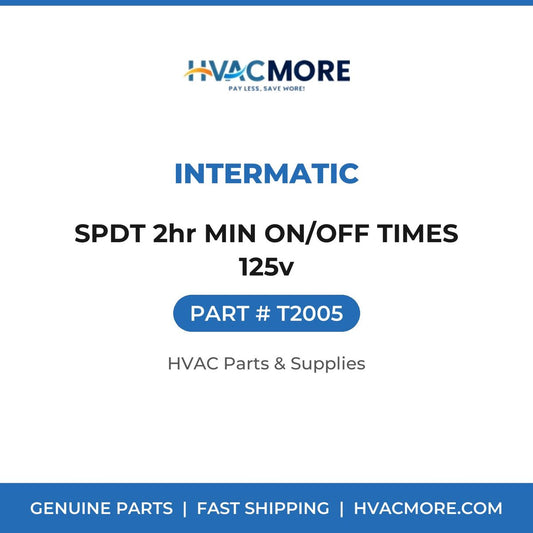 Intermatic SPDT 2hr MIN ON/OFF TIMES 125v T2005