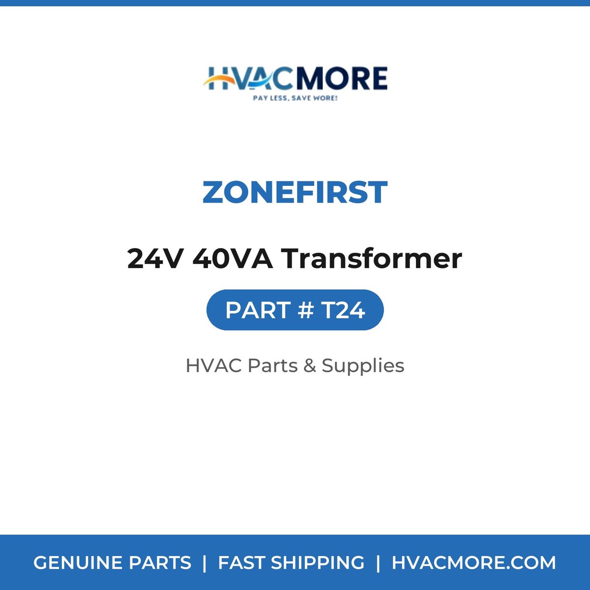 ZoneFirst 24V 40VA Transformer T24