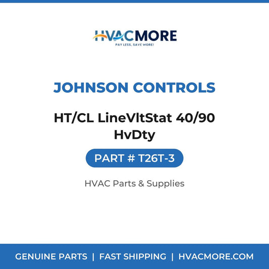 Johnson Controls HT/CL LineVltStat 40/90 HvDty T26T-3