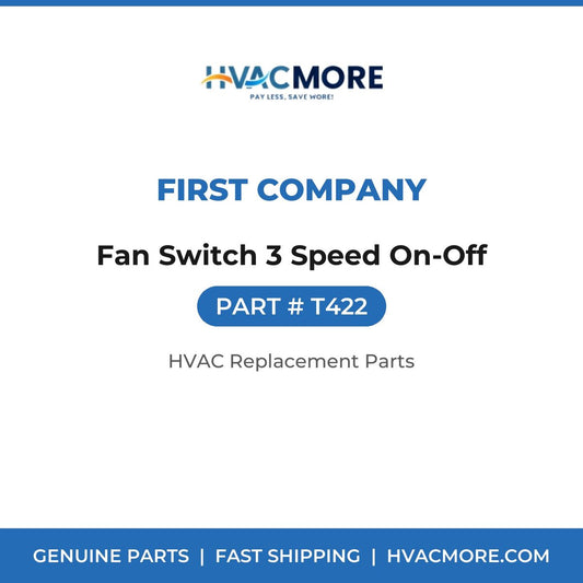 First Company Fan Switch 3 Speed On-Off T422