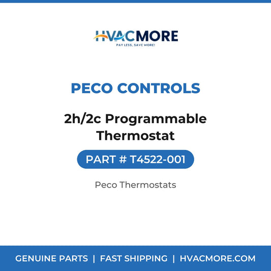 Peco Controls 2h/2c Programmable Thermostat T4522-001