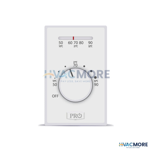 Rheem Mechanical Non-Programmable Thermostat - Heat Only - 4-WIRE Electric Heat (Pack of 10) T501ML4