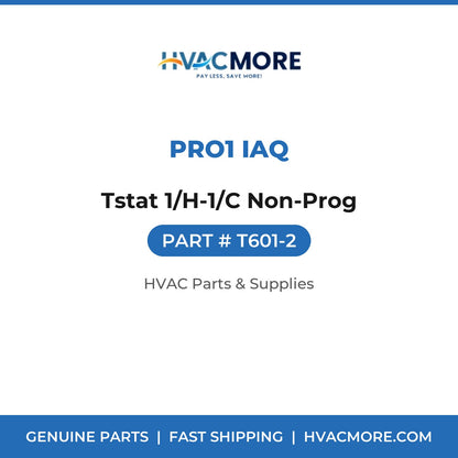 Pro1 IAQ Tstat 1/H-1/C Non-Prog T601-2
