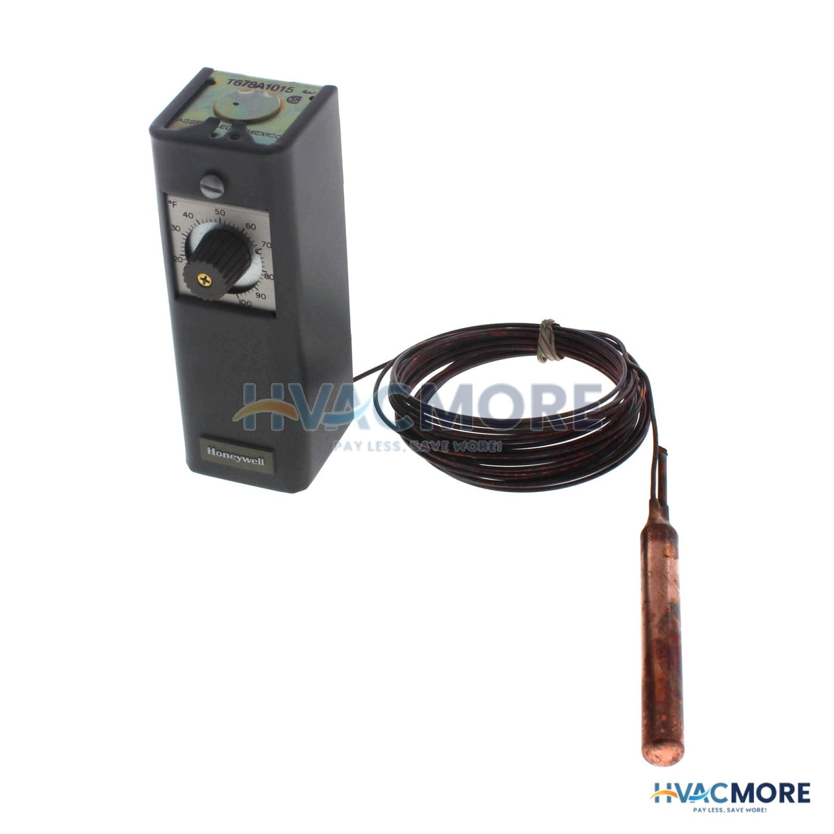 Honeywell Remote Bulb Commercial Temperature Controller 0°F to 100°F (20' Capillary) T678A1015