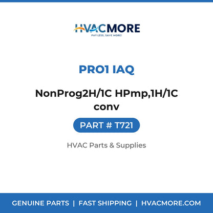 Pro1 IAQ NonProg2H/1C HPmp,1H/1C conv T721