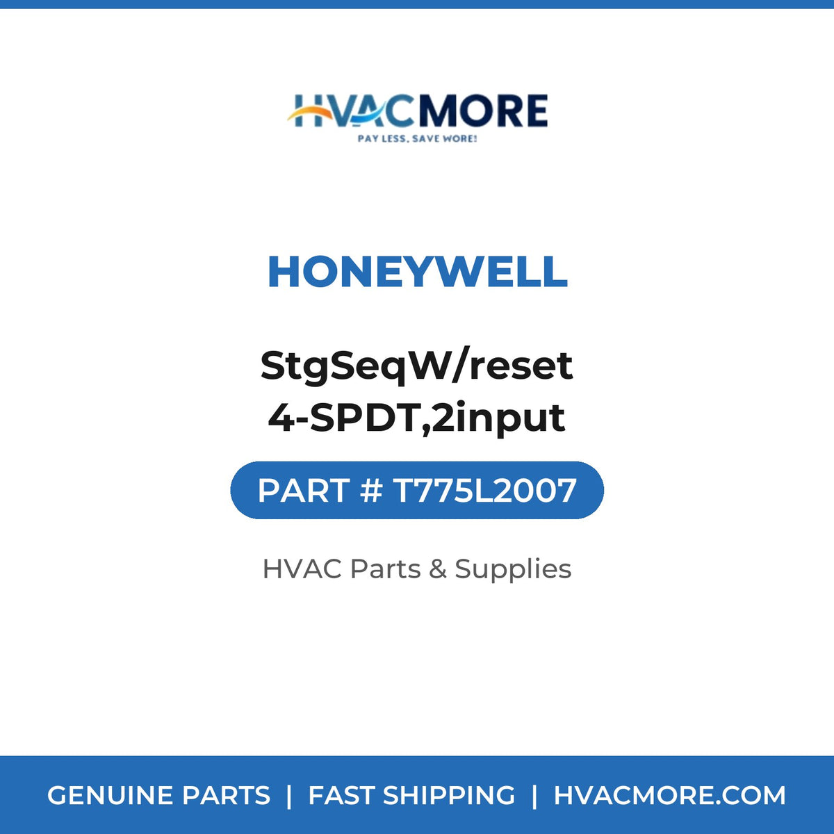 Honeywell StgSeqW/reset 4-SPDT,2input T775L2007