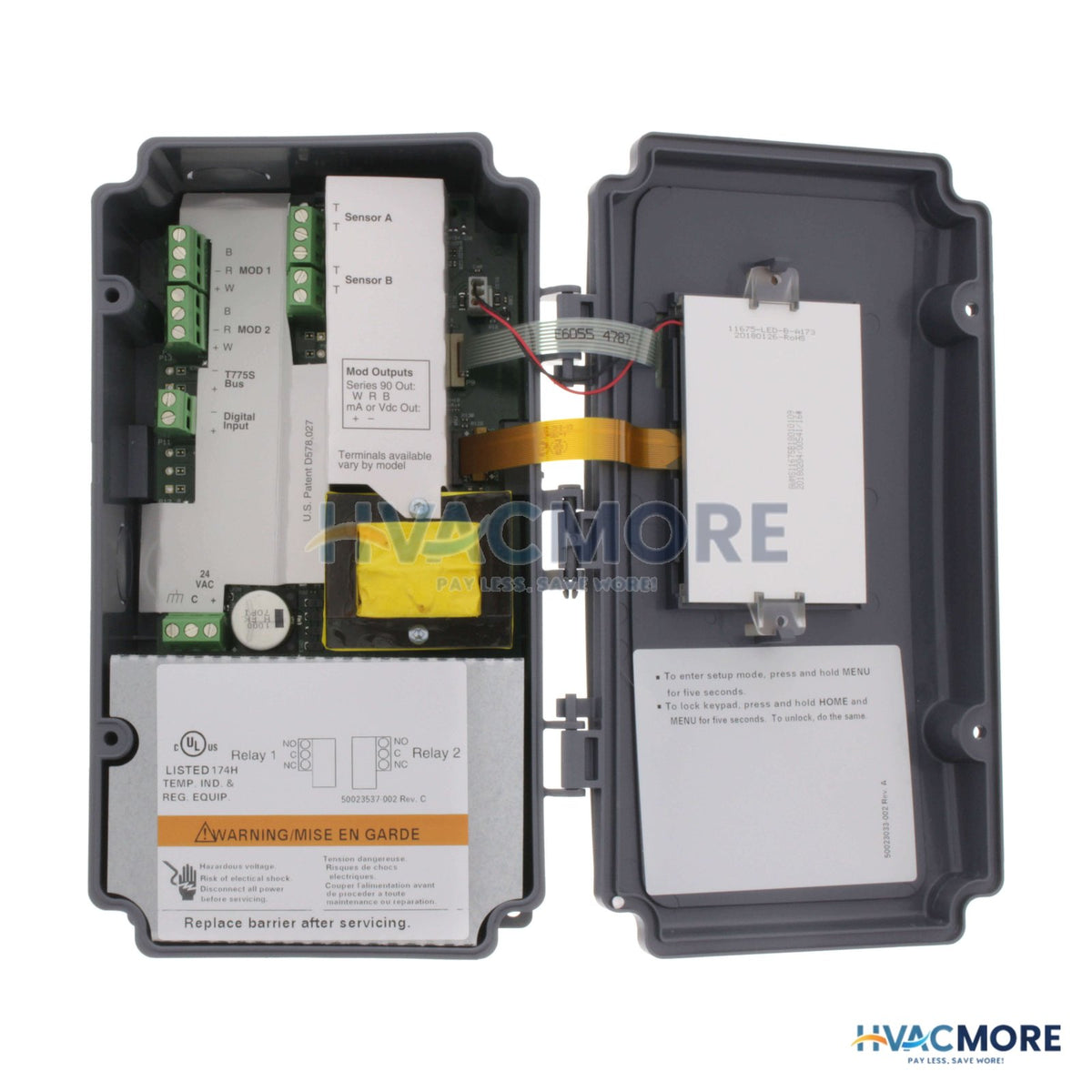 Honeywell Temperature Control 2 Inputs, 2 SPDT, 2 Analog Outputs, 1 Sensor T775M2048