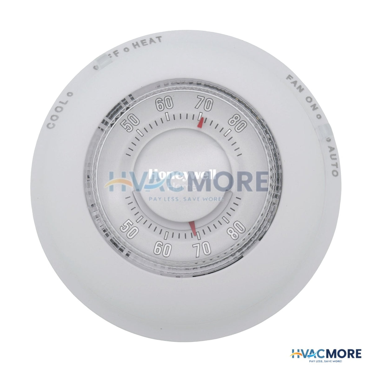 Honeywell Home Round Non-Programmable, 1H/1C, Mechanical Thermostat T87N1000