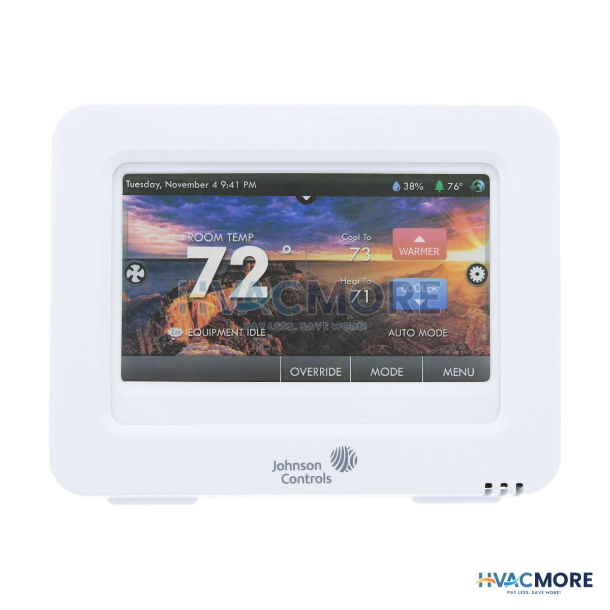 Johnson Controls Commercial High-resolution Color Touch Screen Digital Room Thermostat T9180