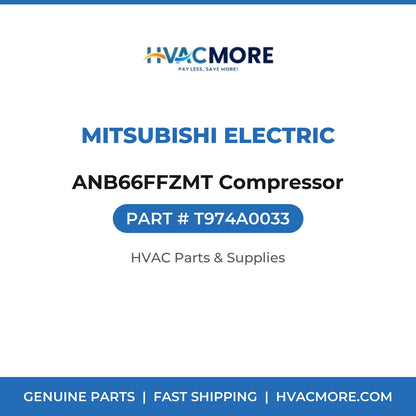 Mitsubishi Electric ANB66FFZMT Compressor T974A0033
