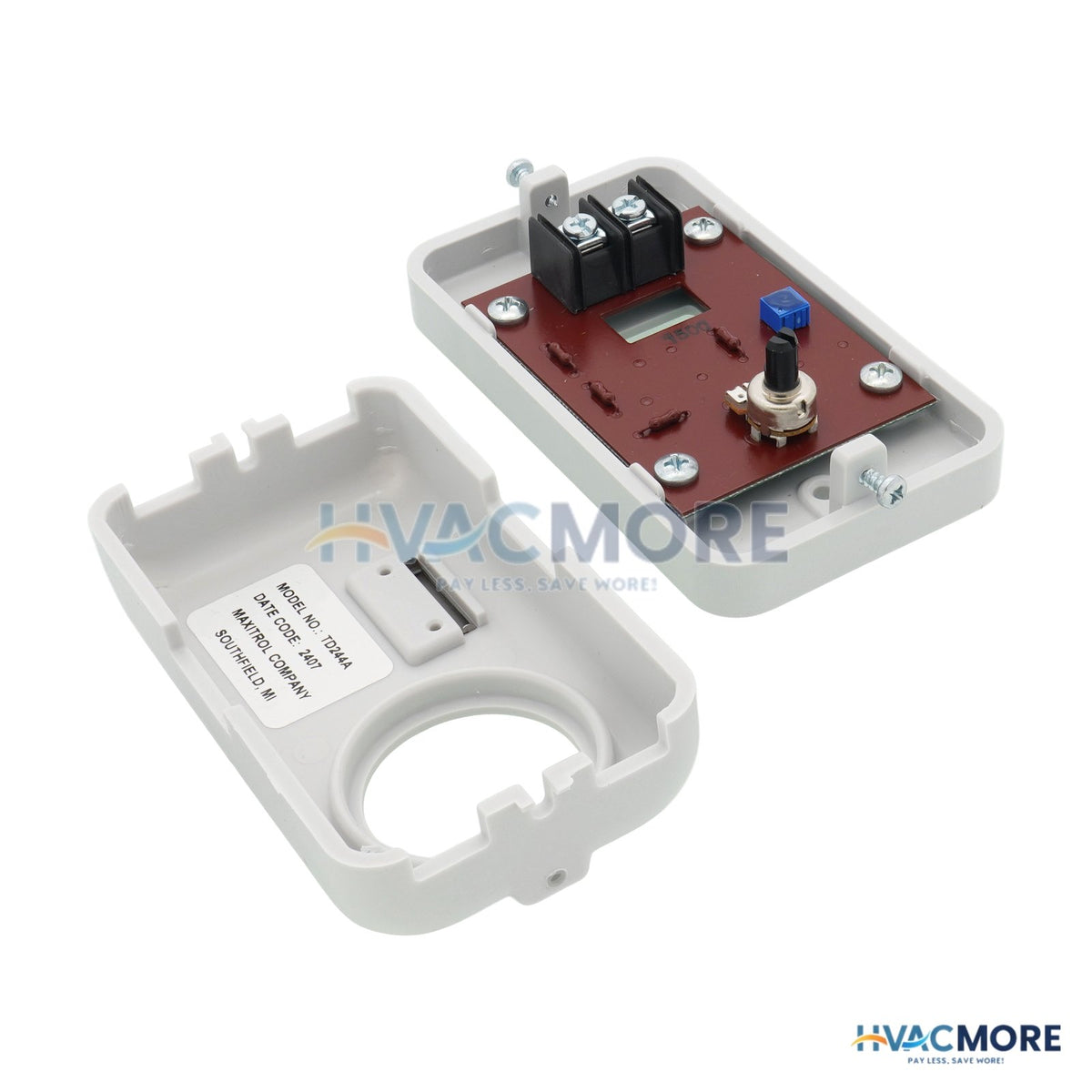 Maxitrol Wall Mount Space Temperature SELECTOR<BR>(40° to 80°F) TD244A