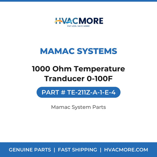 MAMAC Systems 1000 Ohm Temperature Tranducer 0-100F TE-211Z-A-1-E-4