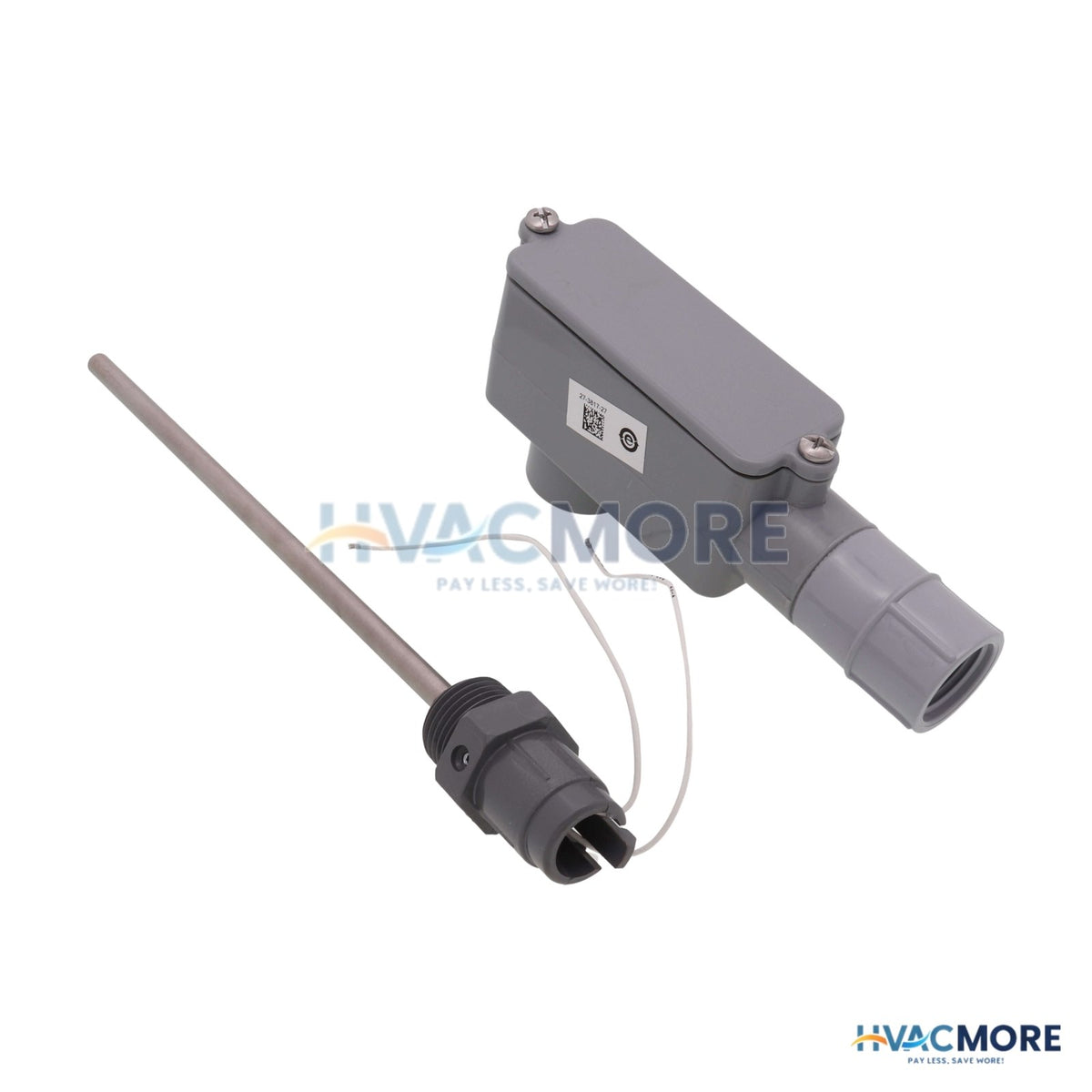 Johnson Controls 8" Well Mount Nickel Wire Temperature Sensor (1k ohm) TE-6312P-1