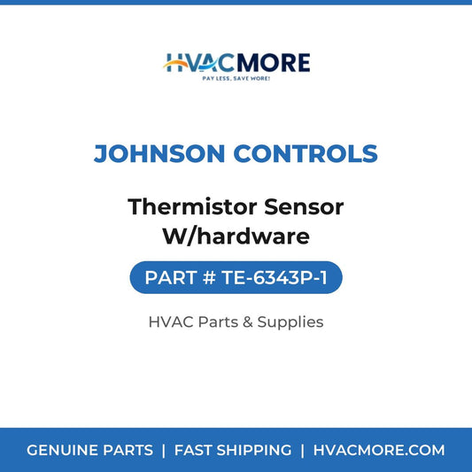 Johnson Controls Thermistor Sensor W/hardware TE-6343P-1