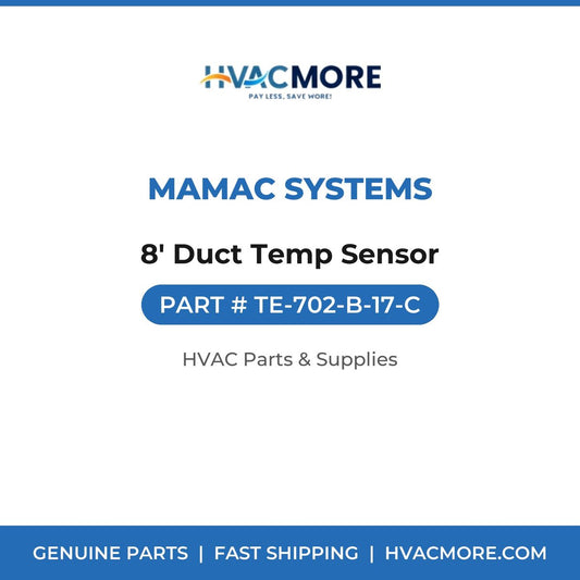 MAMAC Systems 8' Duct Temp Sensor TE-702-B-17-C