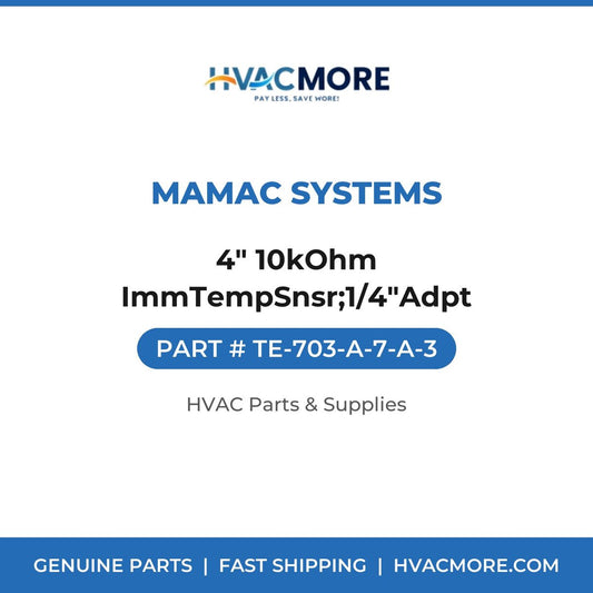MAMAC Systems 4" 10kOhm ImmTempSnsr;1/4"Adpt TE-703-A-7-A-3