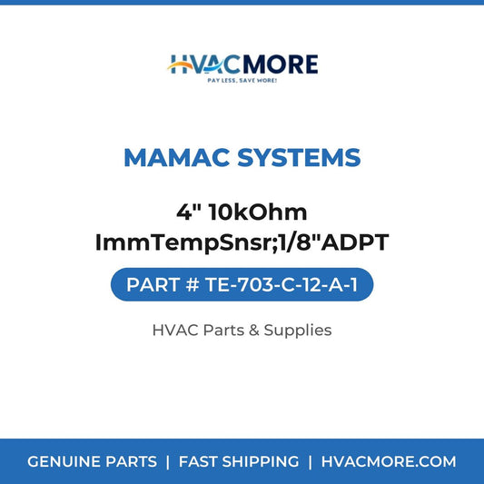 MAMAC Systems 4" 10kOhm ImmTempSnsr;1/8"ADPT TE-703-C-12-A-1