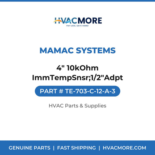 MAMAC Systems 4" 10kOhm ImmTempSnsr;1/2"Adpt TE-703-C-12-A-3