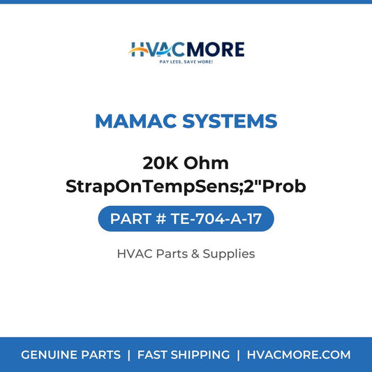 MAMAC Systems 20K Ohm StrapOnTempSens;2"Prob TE-704-A-17