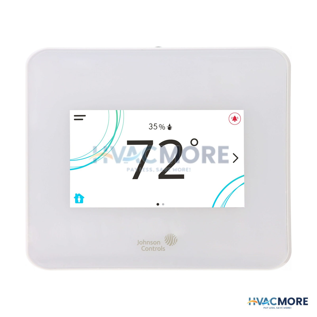 Johnson Controls TEC3000 Stand-alone Thermostat Controller, Heat Pump W/ Economizer (White) TEC3330-14-000