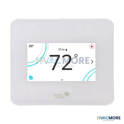 Johnson Controls TEC3000 Stand-alone Thermostat Controller, Heat Pump W/ Economizer (White) TEC3330-14-000