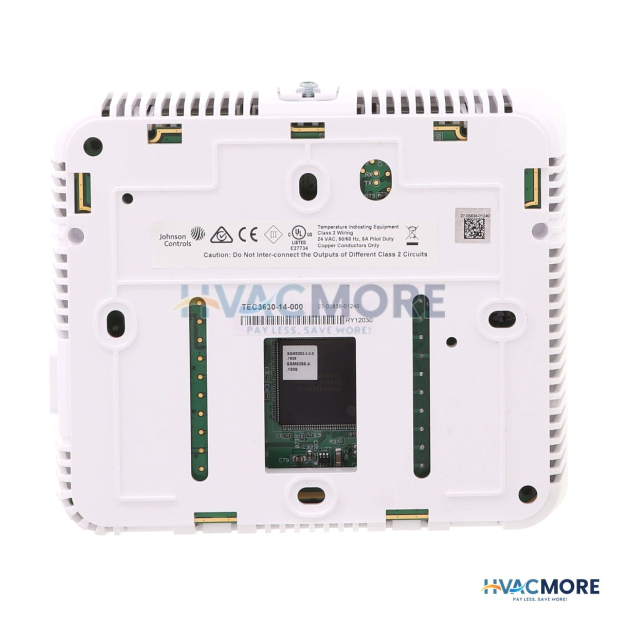 Johnson Controls TEC3000 Color Series BACnet or N2 Networked Thermostat Controller W/ Economizer TEC3630-14-000