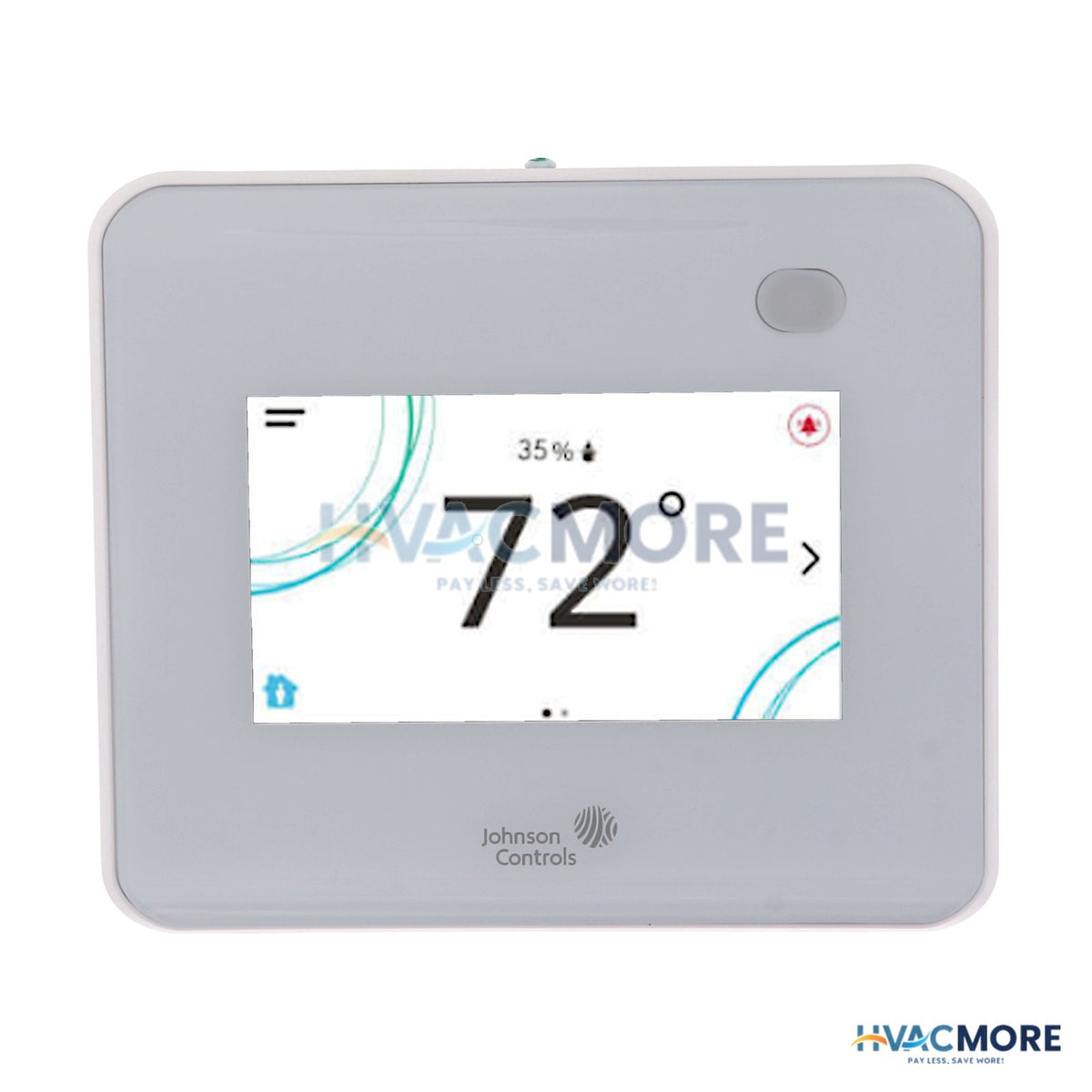 Johnson Controls TEC3000 BACnet or N2 Networked Tstat Control Heat Pump W/ Economizer & Sensor (White) TEC3631-14-000