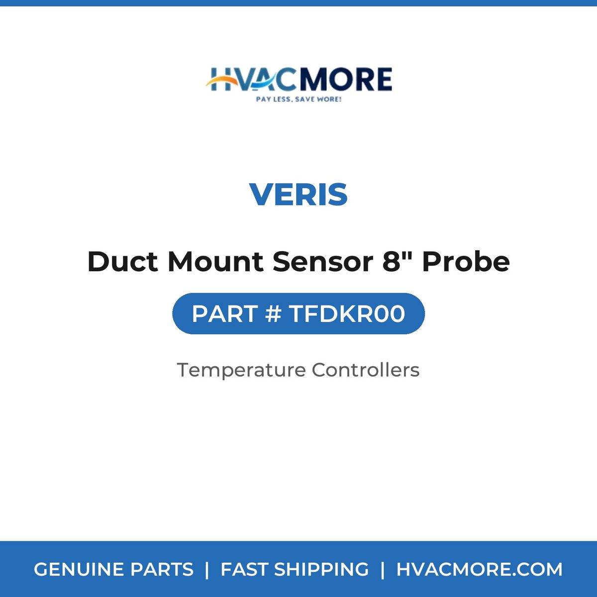 Veris Duct Mount Sensor 8" Probe TFDKR00