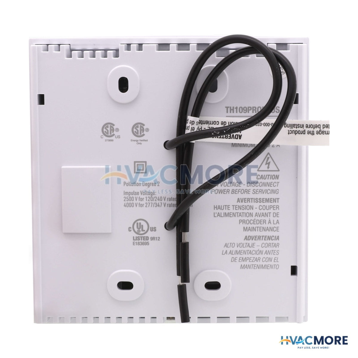 Honeywell Home Digital Non-Programmable Line Volt Thermostat for Electric Heating (240 VAC, SPST) TH109PROPLUS