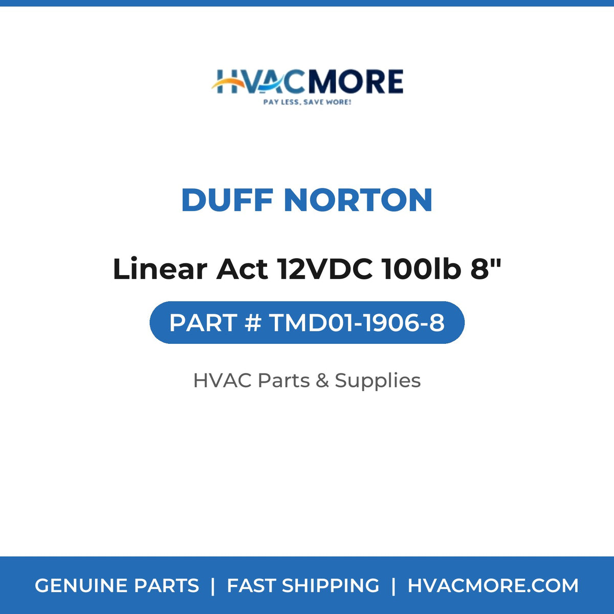 Duff Norton Linear Act 12VDC 100lb 8" TMD01-1906-8