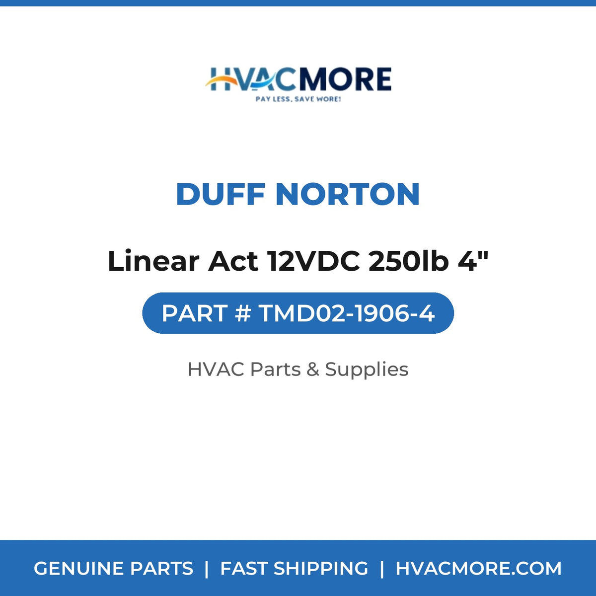 Duff Norton Linear Act 12VDC 250lb 4" TMD02-1906-4