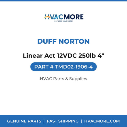 Duff Norton Linear Act 12VDC 250lb 4" TMD02-1906-4