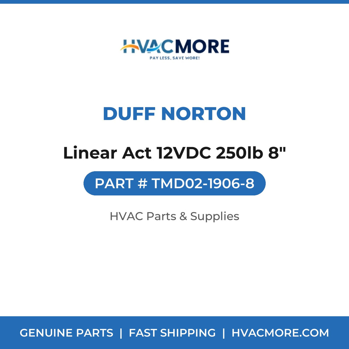 Duff Norton Linear Act 12VDC 250lb 8" TMD02-1906-8