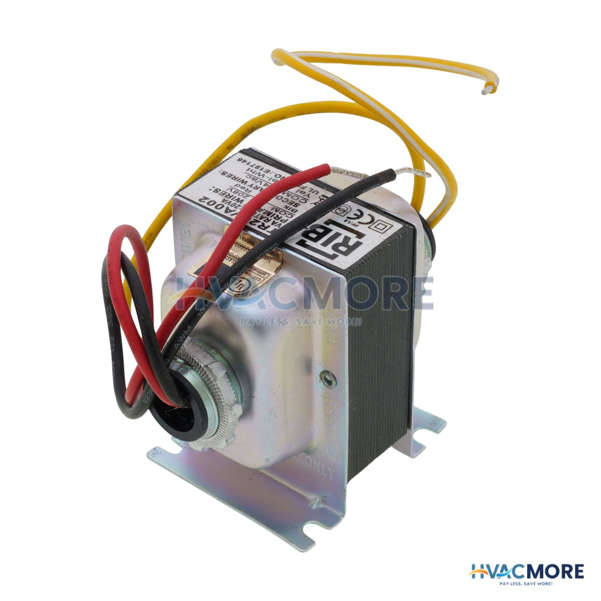 Functional Devices Transformer, 20VA, 208 to 24 VAC, Foot and Dual Threaded Hub Mount TR20VA002