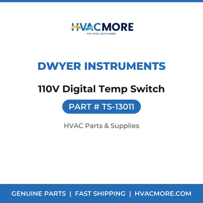 Dwyer Instruments 110V Digital Temp Switch TS-13011