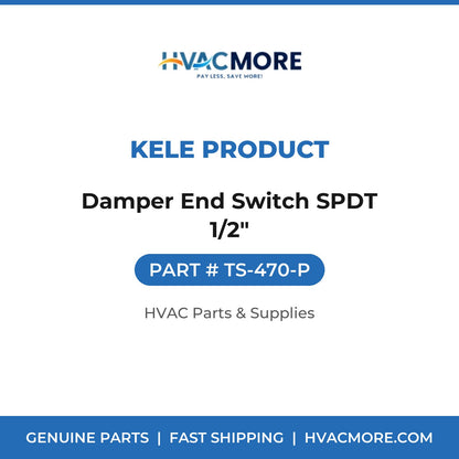 Kele Product Damper End Switch SPDT 1/2" TS-470-P
