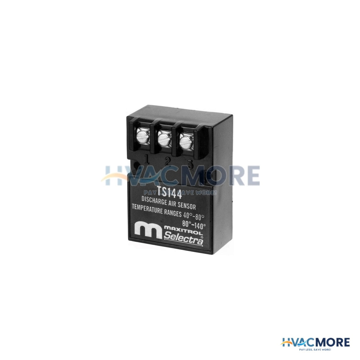 Maxitrol Discharge Air Temperature Sensor Min (20° to 60°F)<BR>& Max (35° to 75°F) TS144D